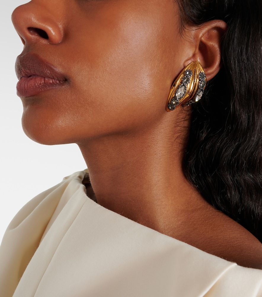 Bloom crystal-embellished earrings - Balenciaga - Modalova