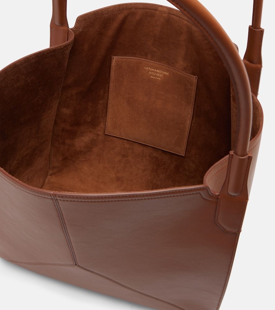 Victoria Large leather tote bag - Victoria Beckham - Modalova