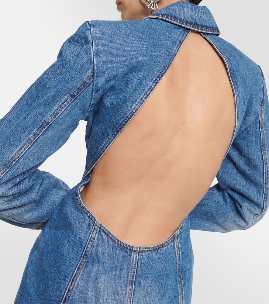 Area Blazer di jeans con cut-out - Area - Modalova