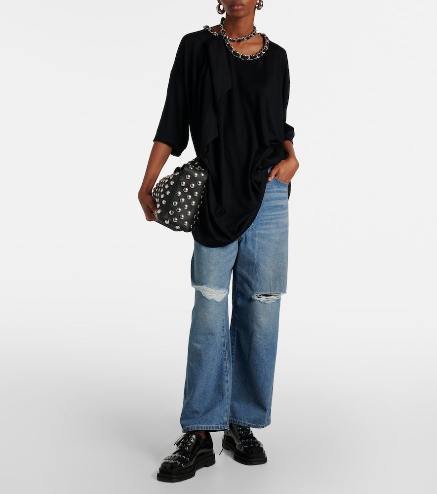 Jeans a gamba larga con cut-out - Junya Watanabe - Modalova