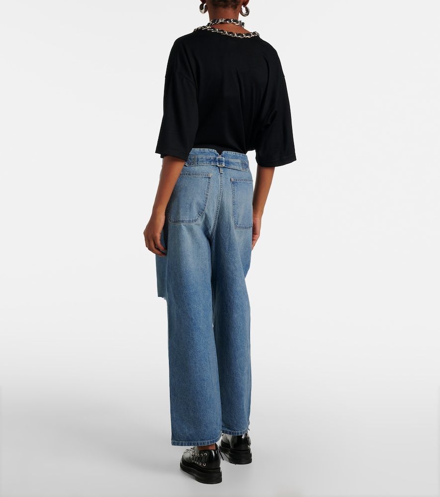 Jeans a gamba larga con cut-out - Junya Watanabe - Modalova