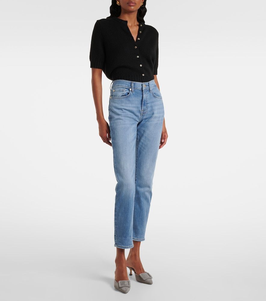 Jeans slim a vita media - 7 For All Mankind - Modalova