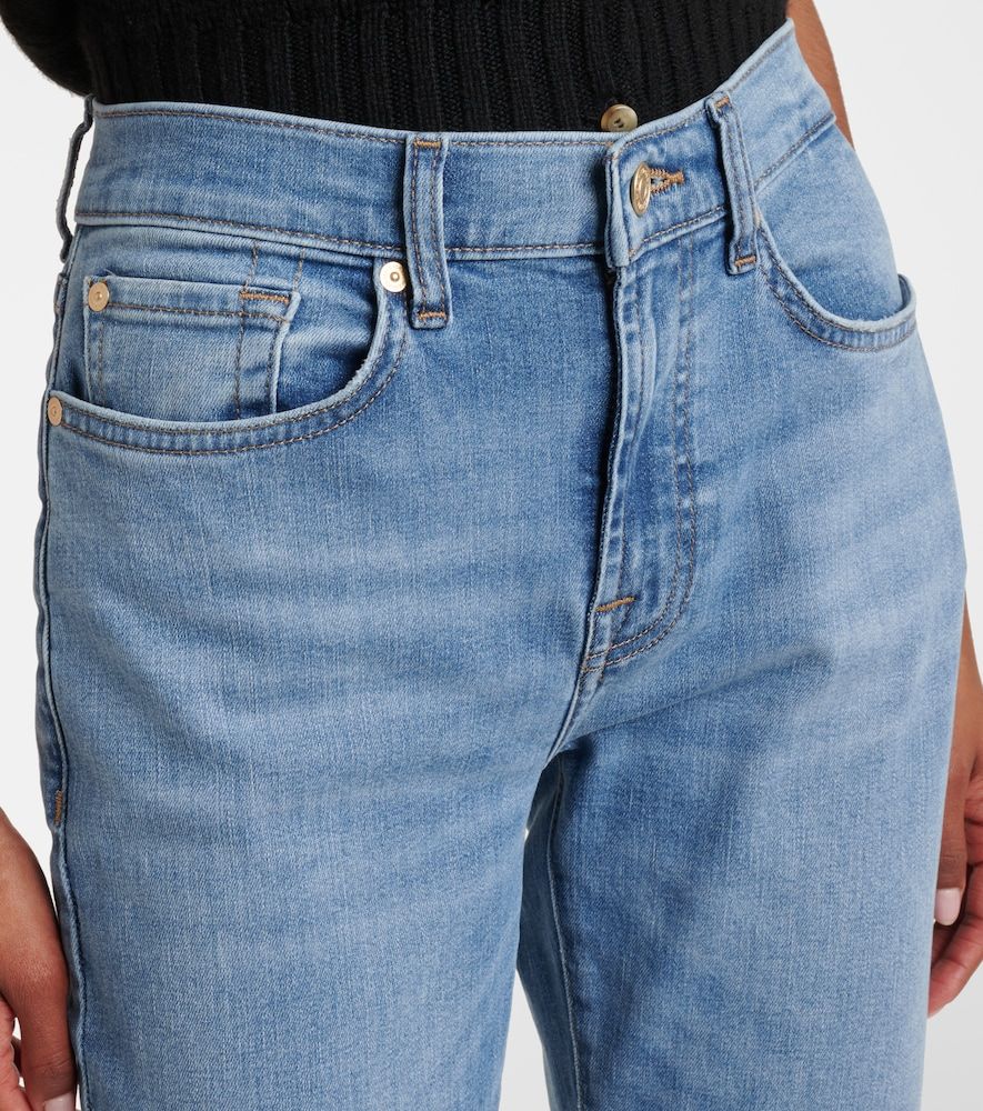 Jeans slim a vita media - 7 For All Mankind - Modalova