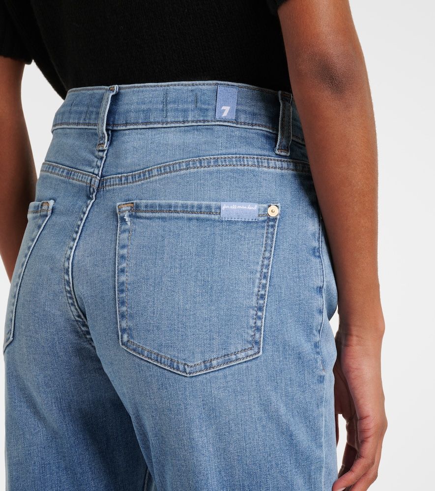 Jeans slim a vita media - 7 For All Mankind - Modalova