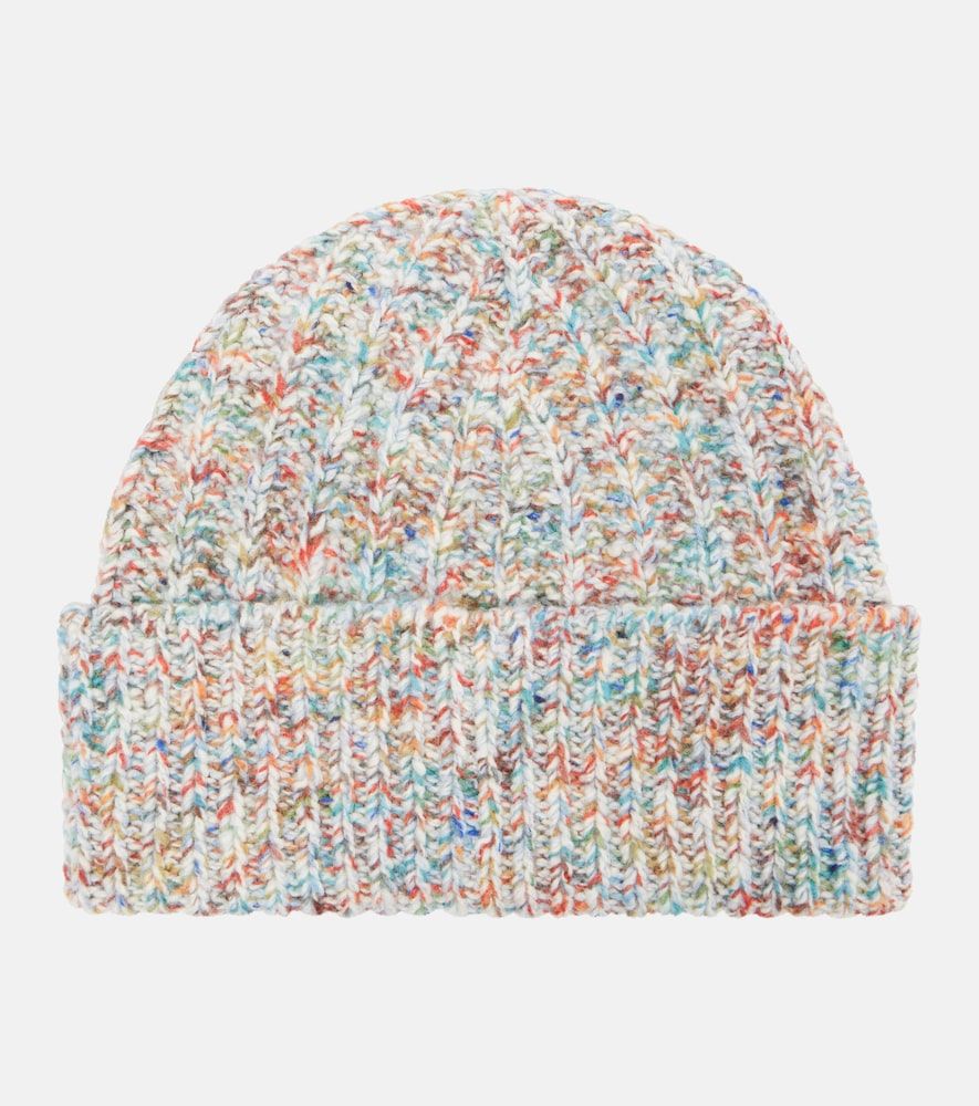 Logo wool and cashmere-blend beanie - Loewe - Modalova