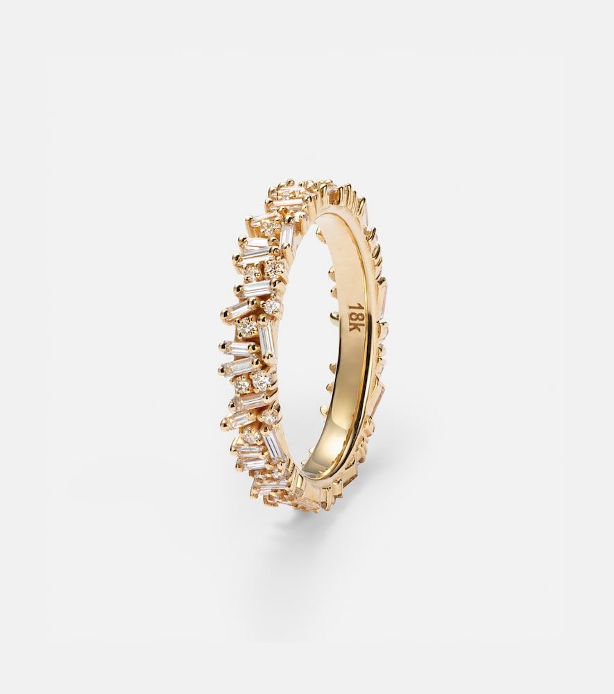 Set de anillos para smart ring Icon Midi en oro de 18 ct con diamantes - Suzanne Kalan - Modalova