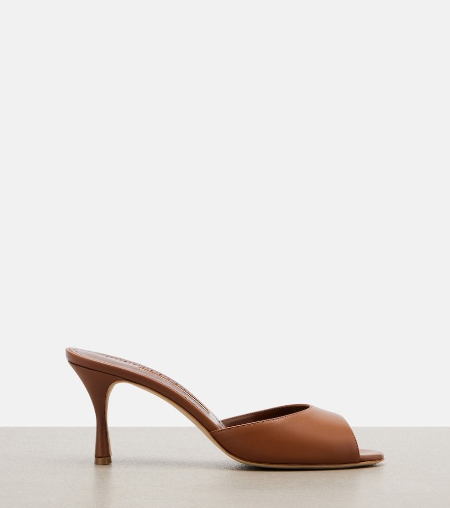 Pantoletten Jada aus Leder - Manolo Blahnik - Modalova