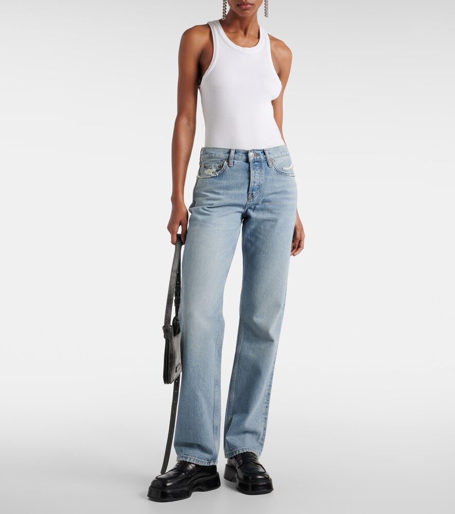Straight Mid-Rise Jeans Easy - Re/Done - Modalova