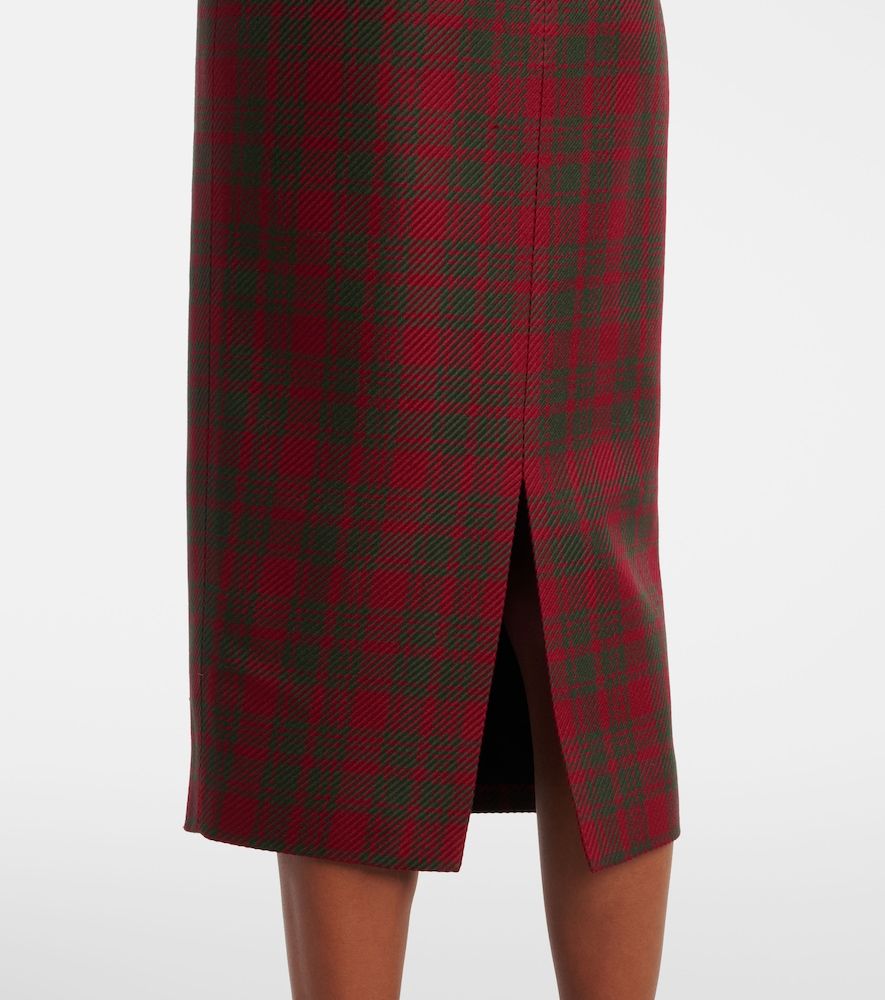 Lorelei plaid wool-blend pencil skirt - Emilia Wickstead - Modalova