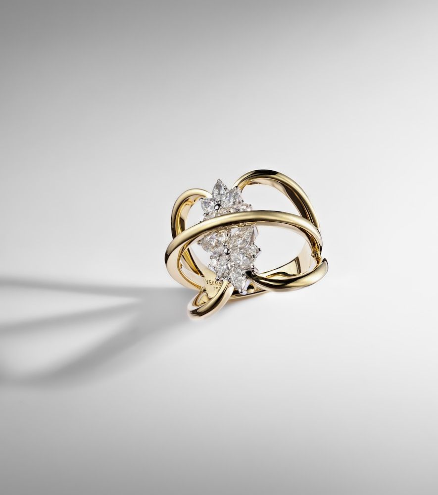Anillo Golden Strada de oro de 18 ct con diamantes - Yeprem - Modalova