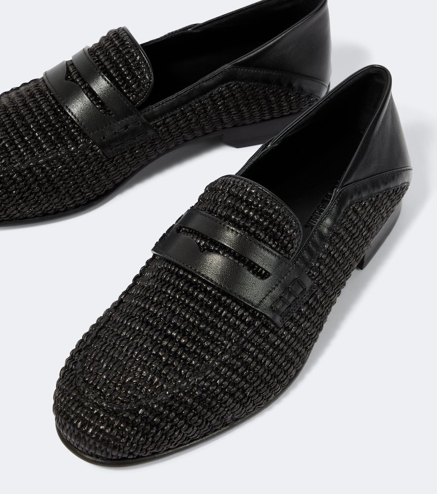 Loafers Padstow aus Raffiabast mit Leder - Manolo Blahnik - Modalova