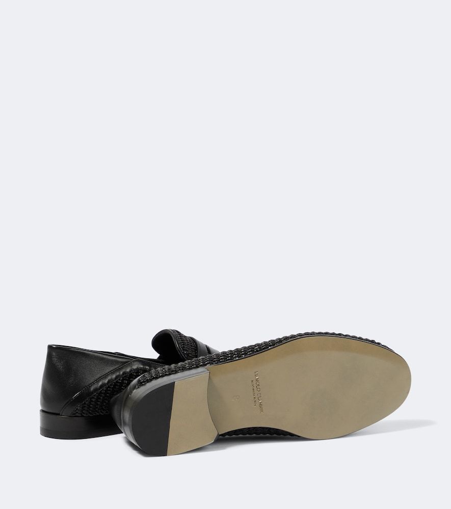 Loafers Padstow aus Raffiabast mit Leder - Manolo Blahnik - Modalova