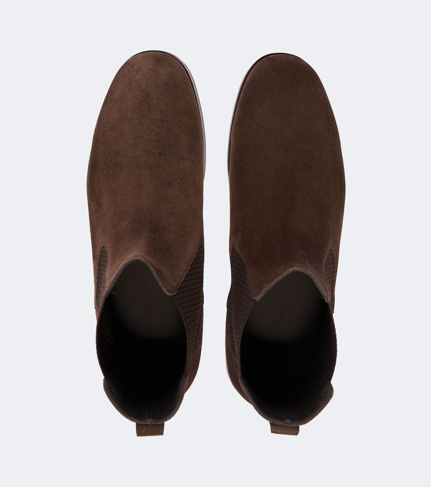 Chelsea Boots Sempione aus Veloursleder - Manolo Blahnik - Modalova