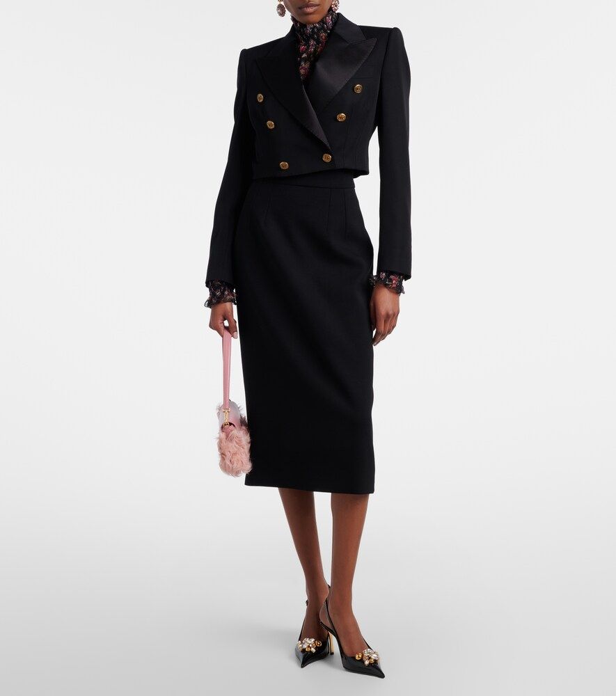 Wool-blend pencil skirt - Dolce&Gabbana - Modalova