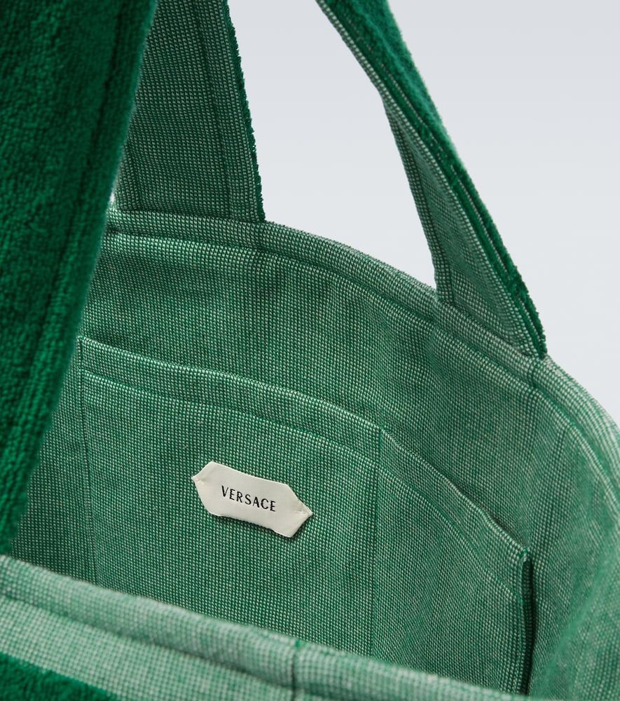 Borsa Medusa in jacquard di cotone - Versace - Modalova