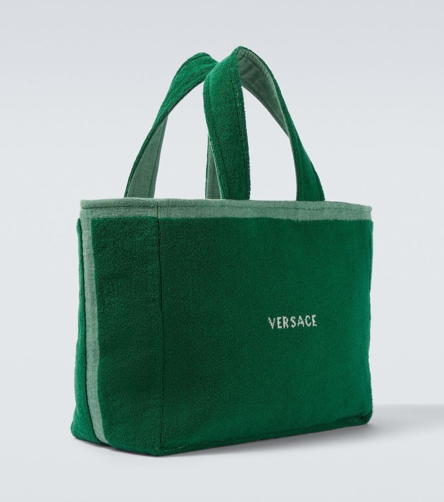 Borsa Medusa in jacquard di cotone - Versace - Modalova
