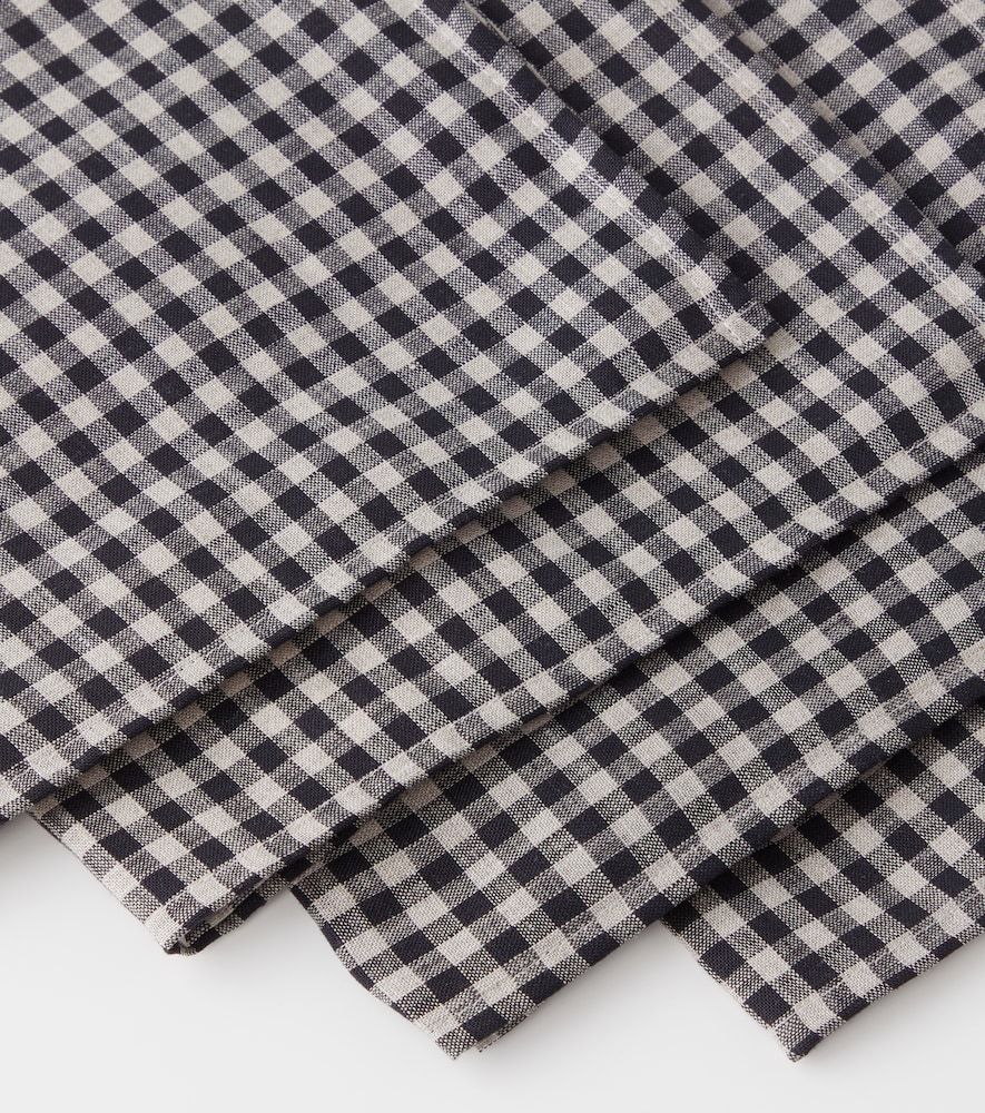 Set de 4 servilletas de lino a cuadros vichy - Once Milano - Modalova