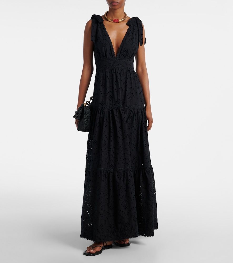 Perla embroidered cotton maxi dress - Poupette St Barth - Modalova