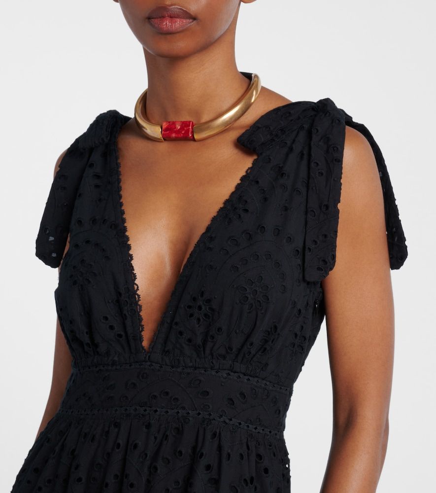 Perla embroidered cotton maxi dress - Poupette St Barth - Modalova