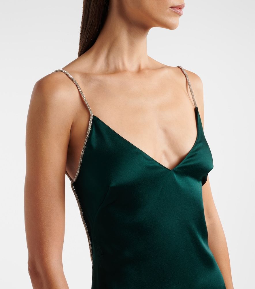 Abito sottoveste in satin con cristalli - Tom Ford - Modalova