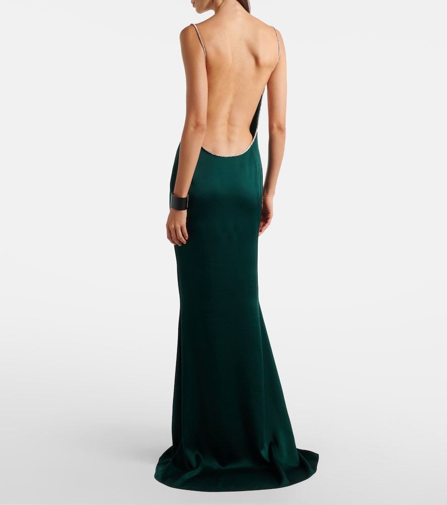 Abito sottoveste in satin con cristalli - Tom Ford - Modalova