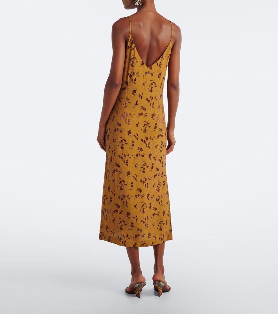 Abito sottoveste in raso jacquard floreale - Dries Van Noten - Modalova