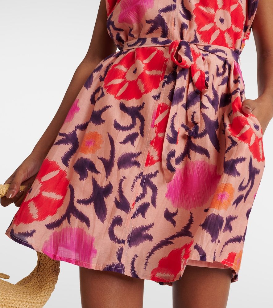 Vestido corto Jenna de algodón y seda - Velvet - Modalova