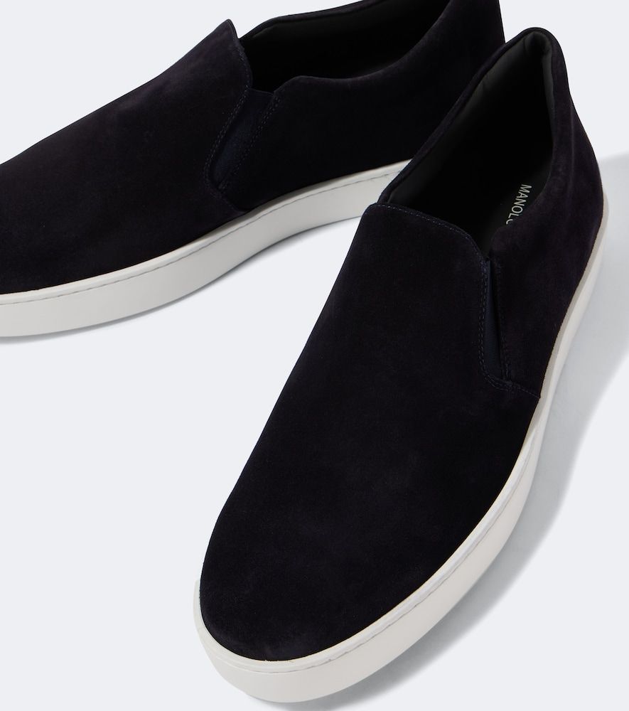 Slip-Ons Nadores aus Veloursleder - Manolo Blahnik - Modalova