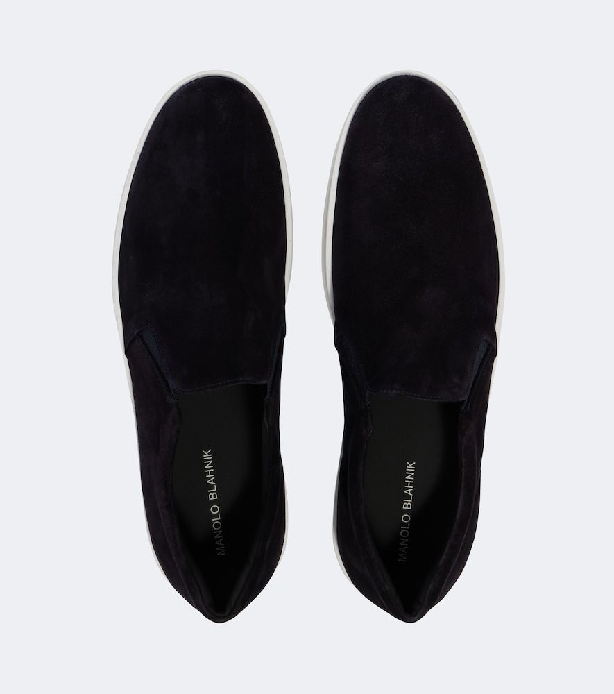Slip-Ons Nadores aus Veloursleder - Manolo Blahnik - Modalova