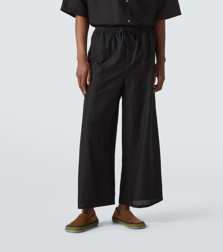 Paula's Ibiza cropped toile wide-leg pants - Loewe - Modalova