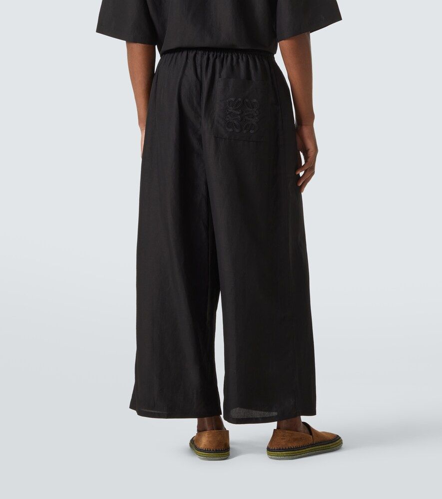 Paula's Ibiza cropped toile wide-leg pants - Loewe - Modalova