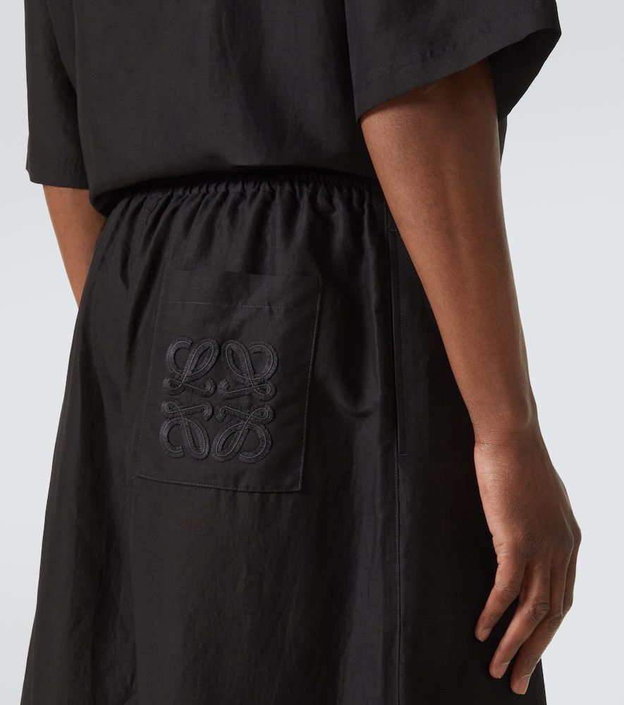 Paula's Ibiza cropped toile wide-leg pants - Loewe - Modalova