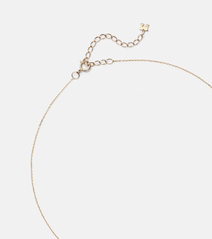 Collar con colgante de oro de 14 ct con lapislázuli y diamantes - Mateo - Modalova