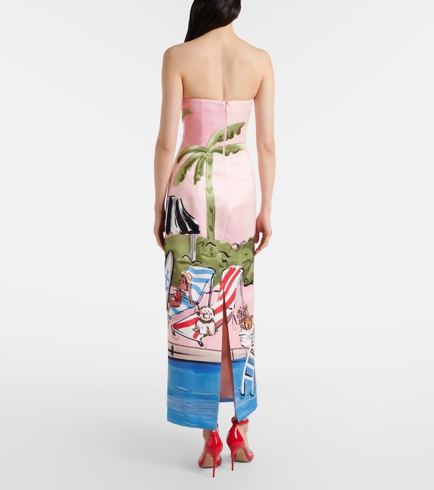Vestido corsé Ava estampado con cuentas - Leo Lin - Modalova