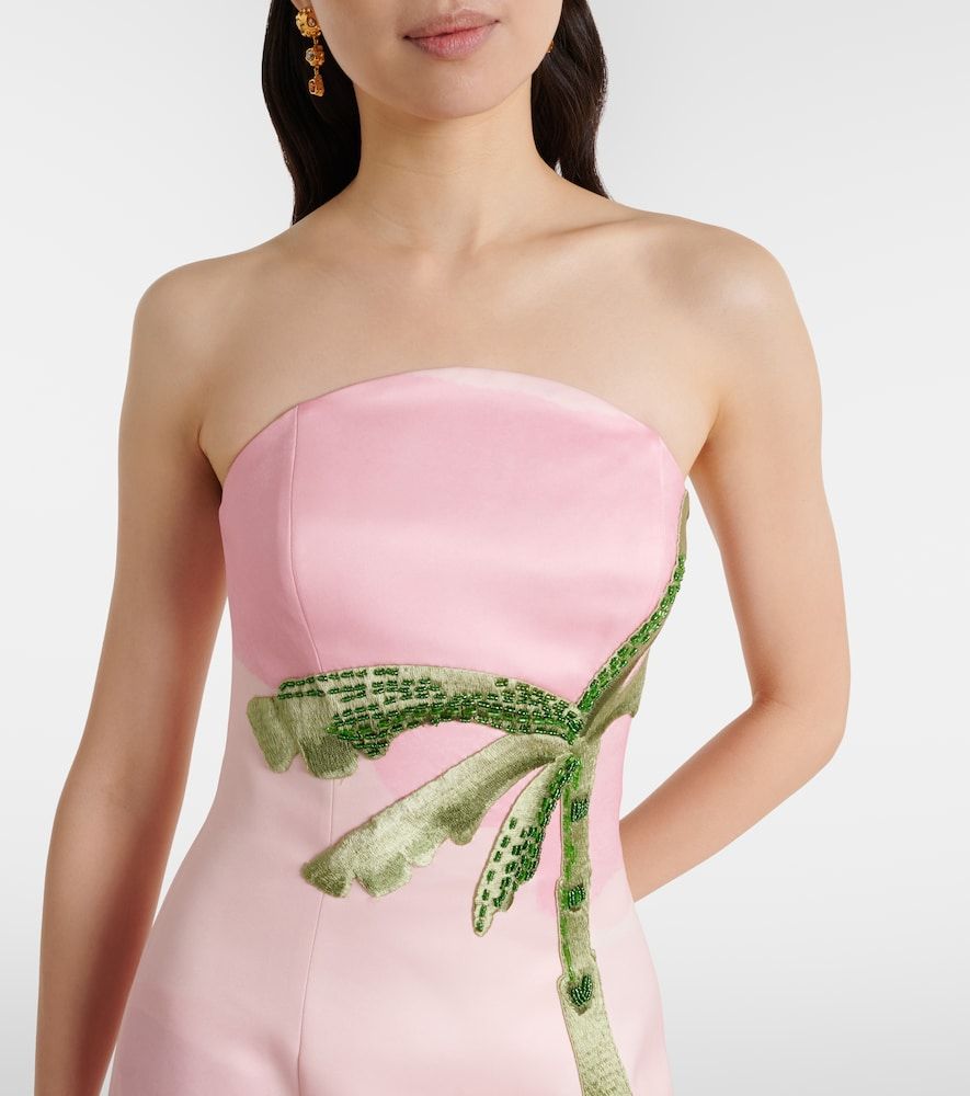 Vestido corsé Ava estampado con cuentas - Leo Lin - Modalova