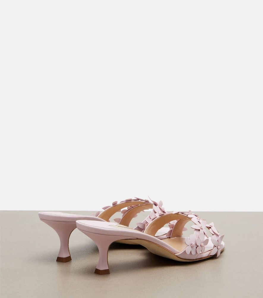 Pantoletten Anista aus Leder - Manolo Blahnik - Modalova