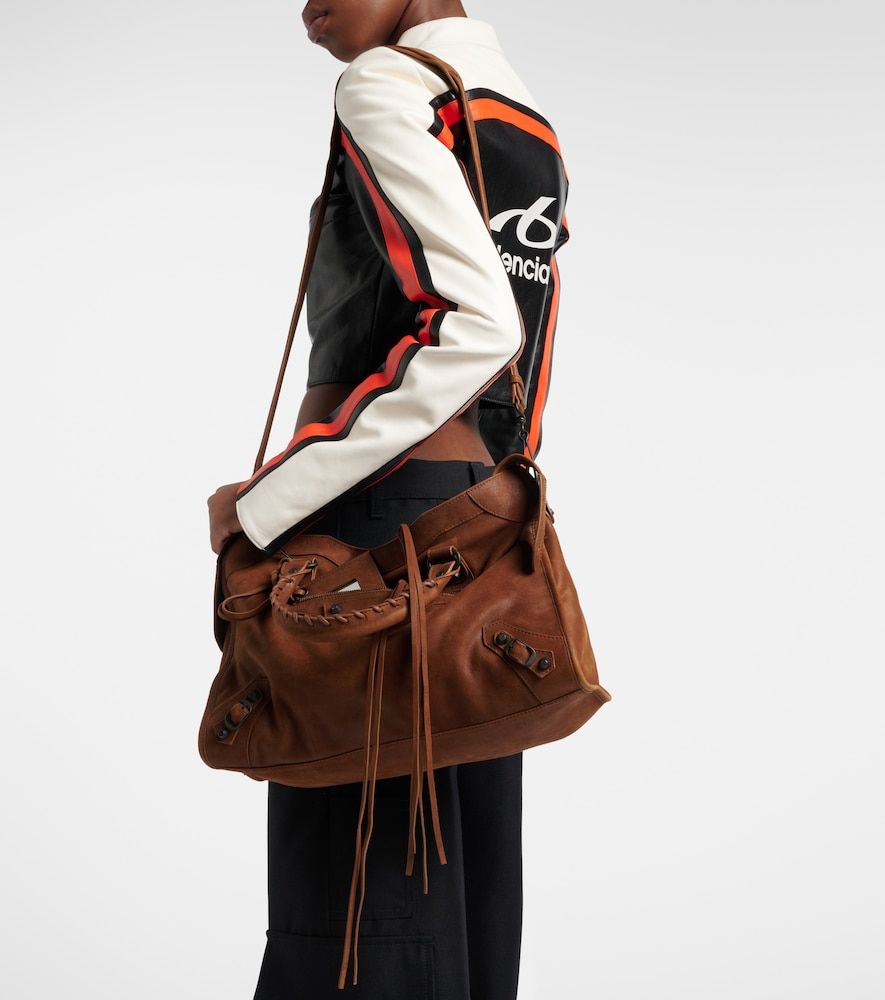 Le City Medium leather top-handle bag - Balenciaga - Modalova