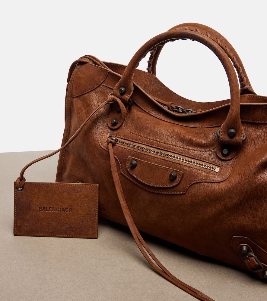 Le City Medium leather top-handle bag - Balenciaga - Modalova