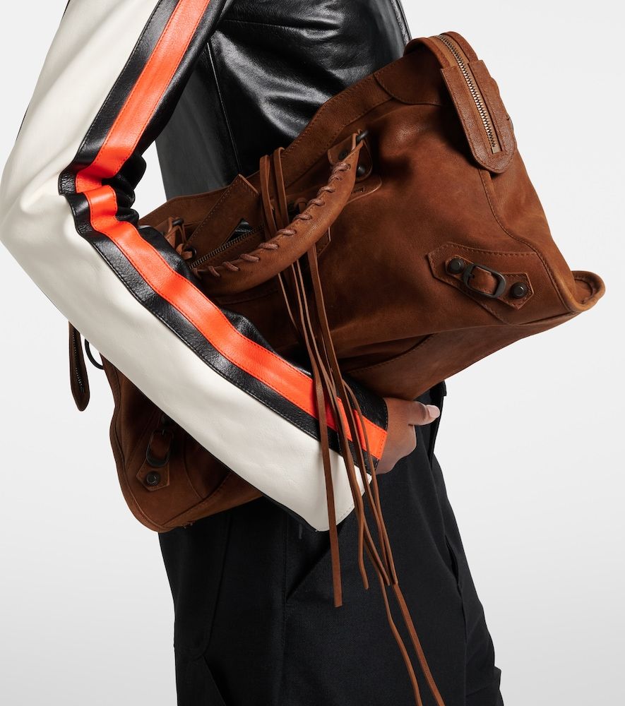 Le City Medium leather top-handle bag - Balenciaga - Modalova