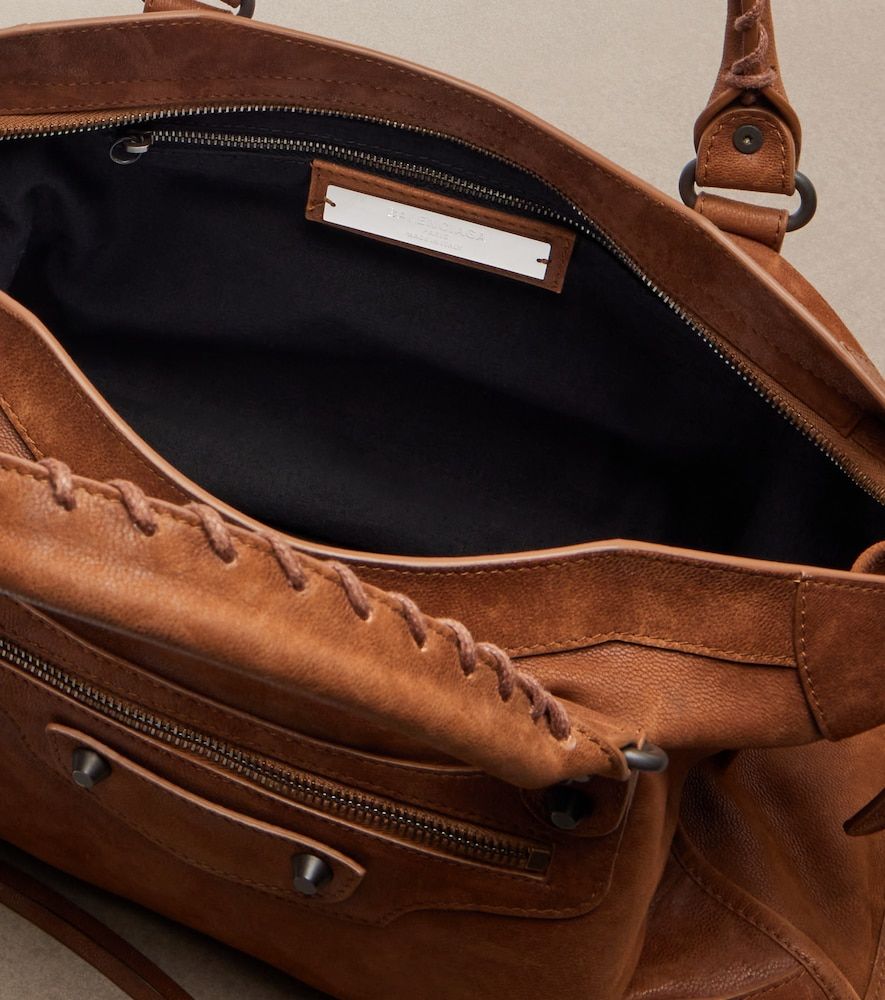 Le City Medium leather top-handle bag - Balenciaga - Modalova
