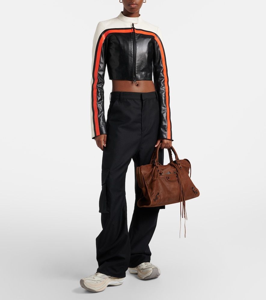 Le City Medium leather top-handle bag - Balenciaga - Modalova