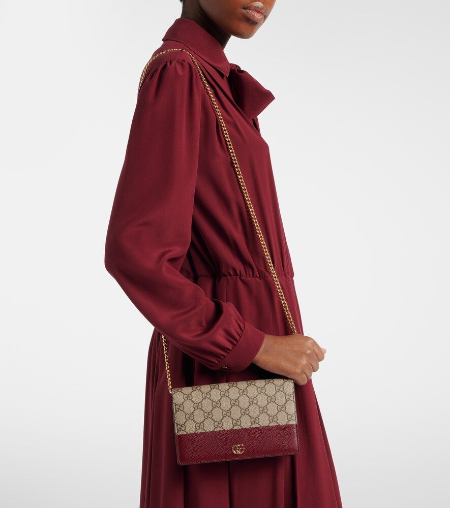Cartera con cadena GG Marmont Petite de piel - Gucci - Modalova