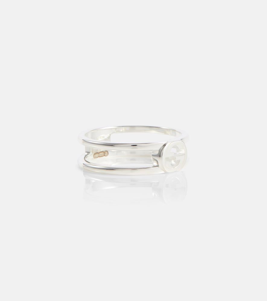 Anello Interlocking G in sterling - Gucci - Modalova