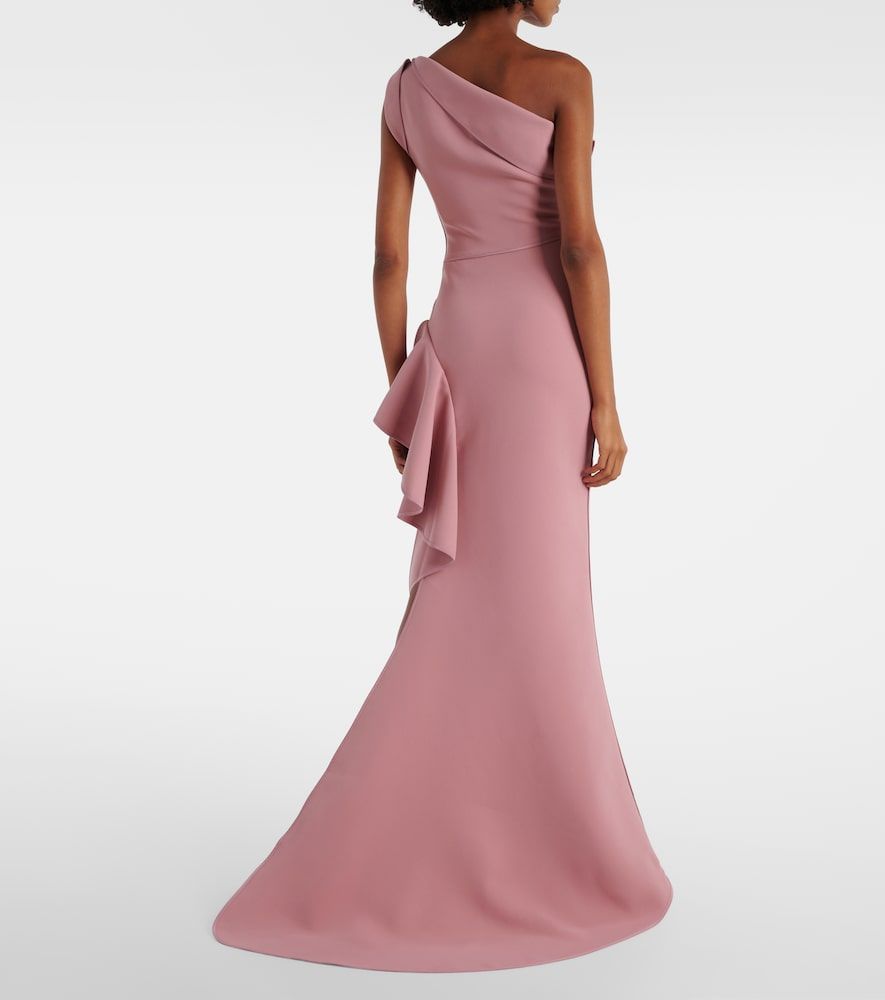 Provenance ruffled one-shoulder crepe gown - Maticevski - Modalova