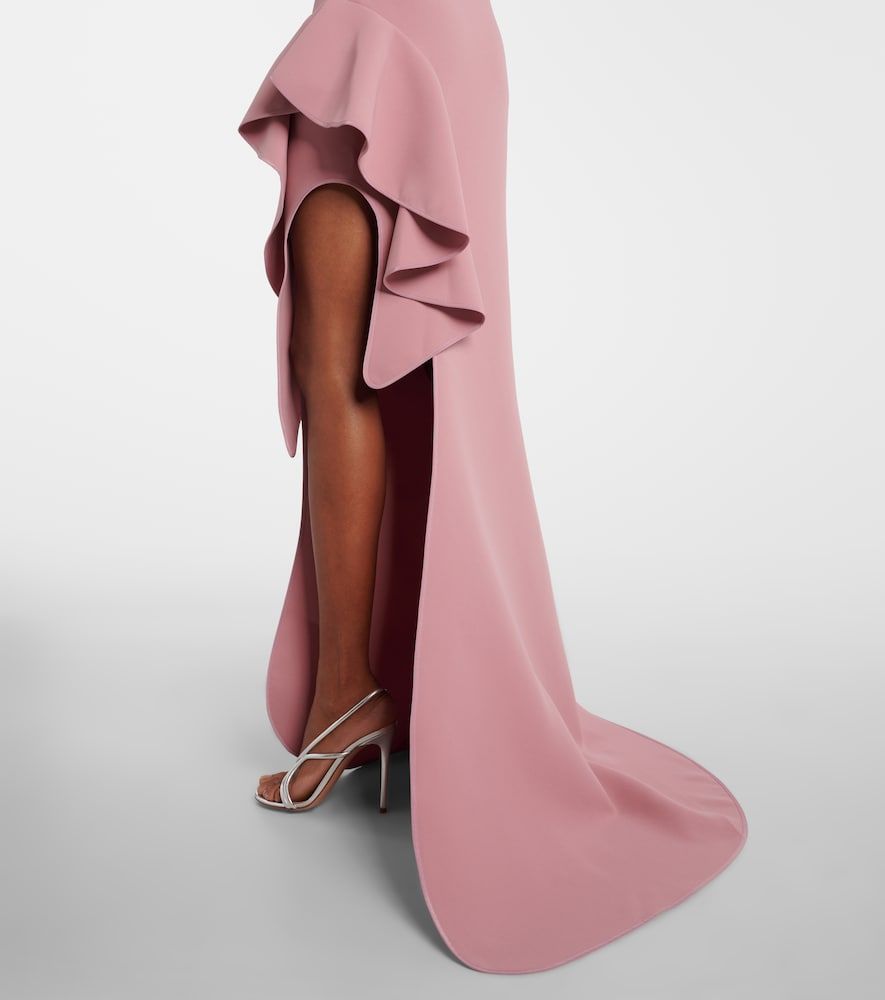 Provenance ruffled one-shoulder crepe gown - Maticevski - Modalova