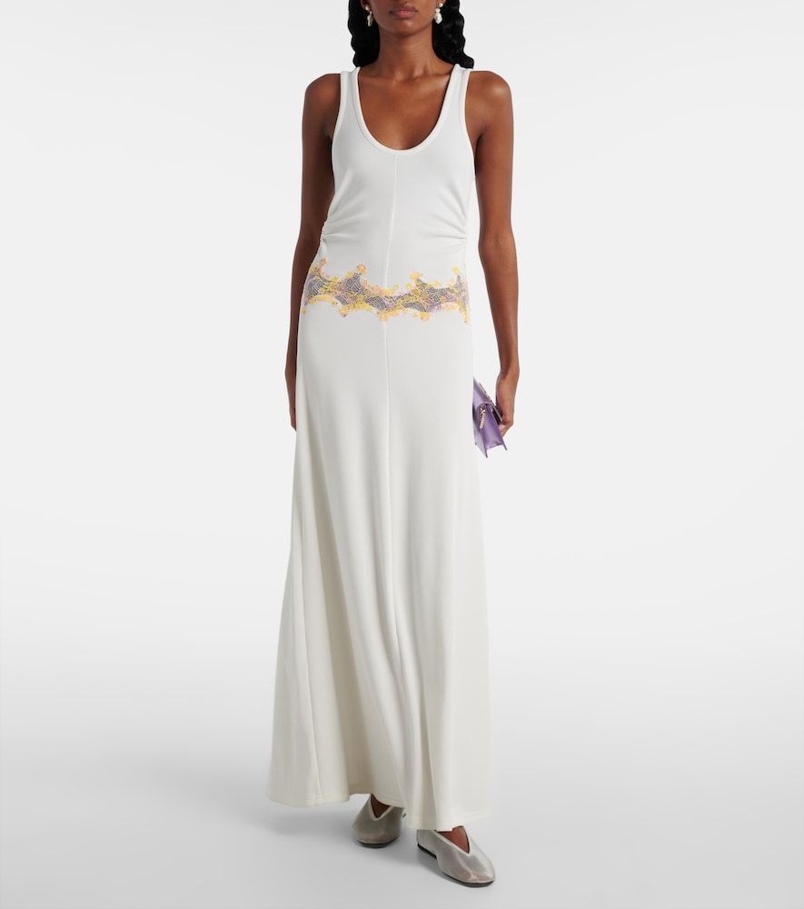Abito lungo Crystal Orbit con pizzo - Christopher Esber - Modalova