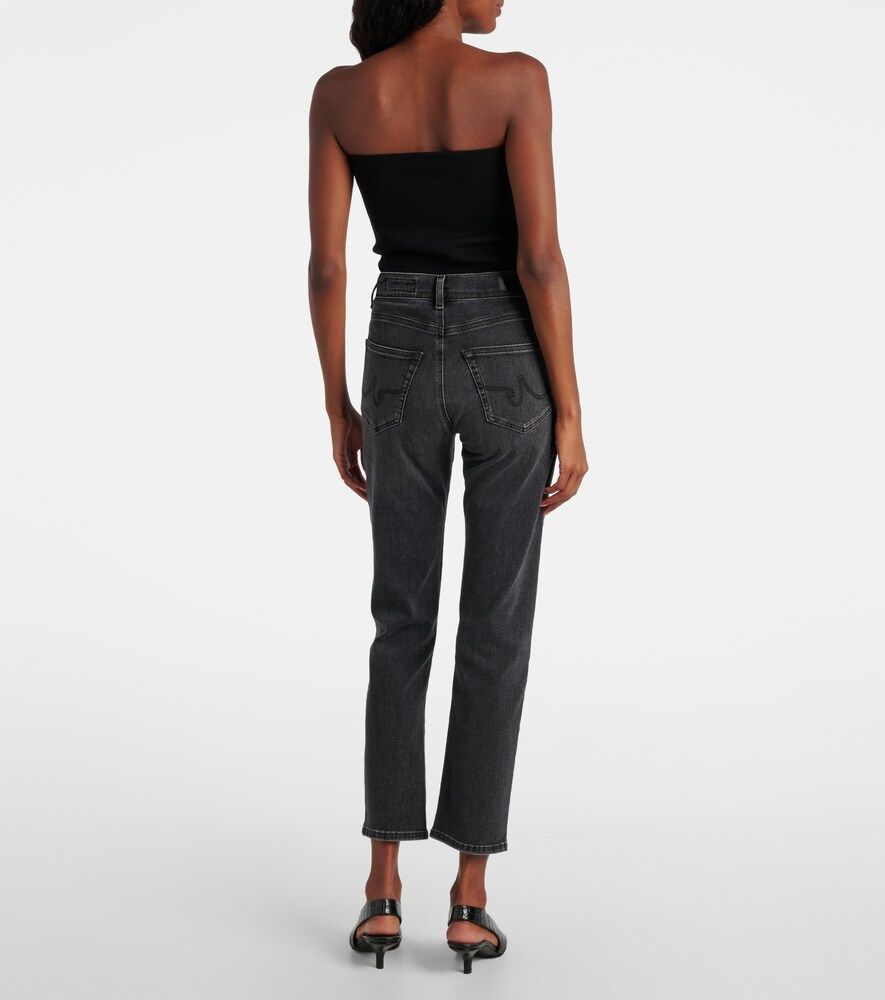 Jeans slim cropped a vita media - AG Jeans - Modalova