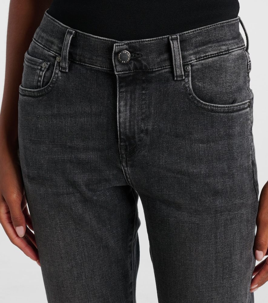 Jeans slim cropped a vita media - AG Jeans - Modalova