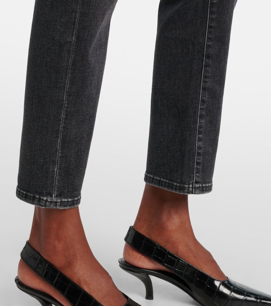 Jeans slim cropped a vita media - AG Jeans - Modalova