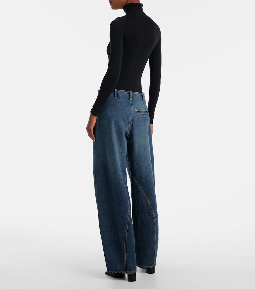 Alaïa Jeans barrel a vita media - Alaia - Modalova